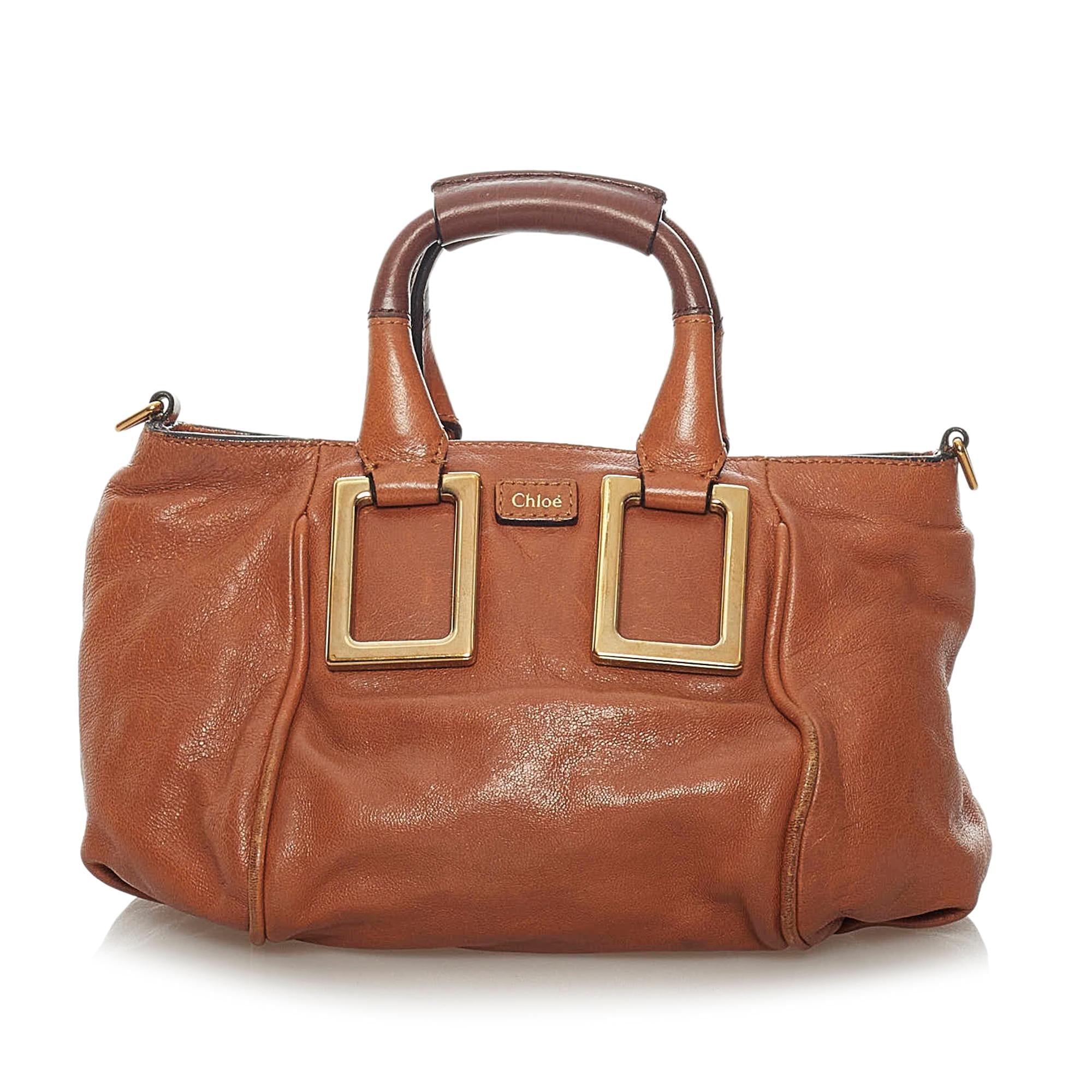 Chloe Ethel Leather Satchel (SHG-33925)