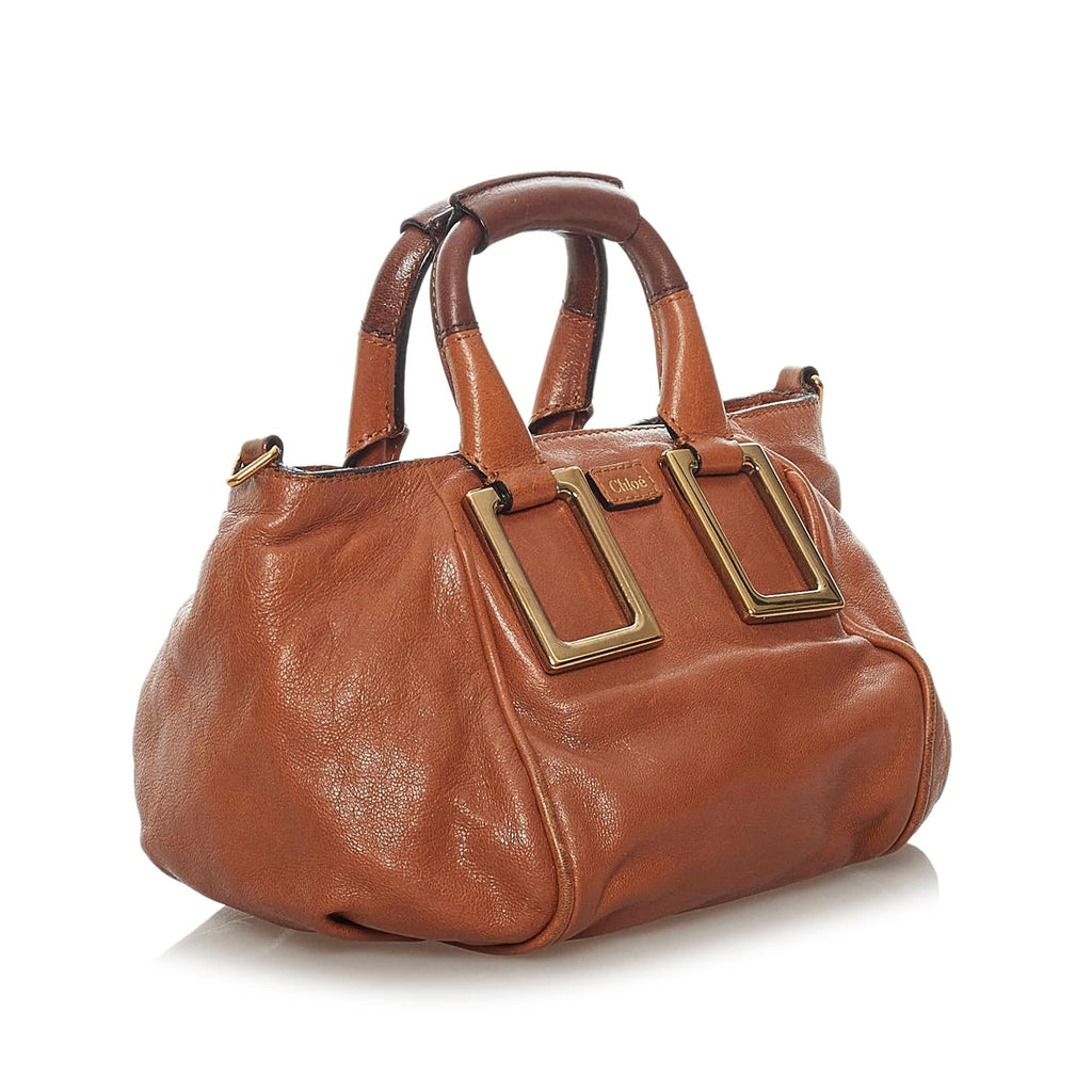 Chloe Ethel Leather Satchel (SHG-33925)