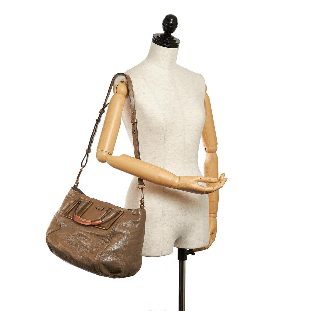 Chloe Ethel Leather Satchel (SHG-33938)