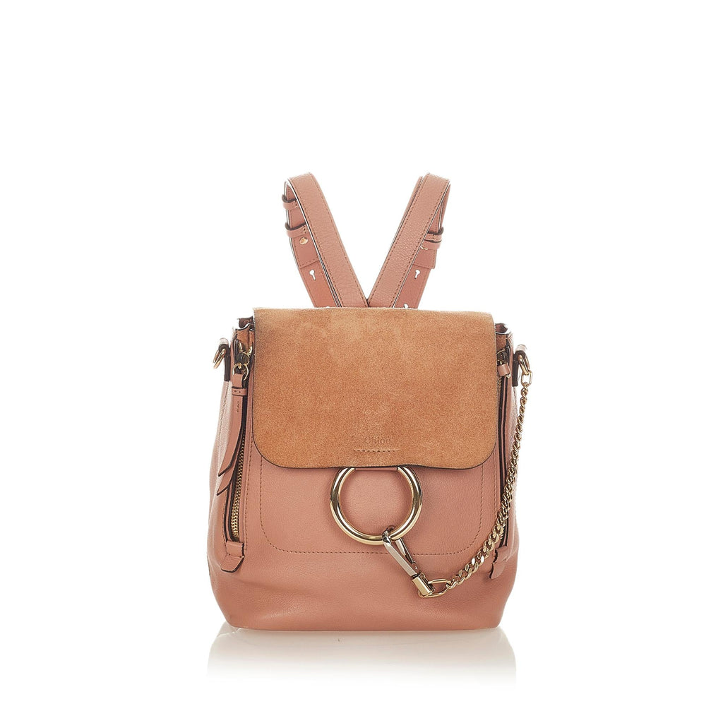 Chloe Faye Leather Backpack (SHG-24674)