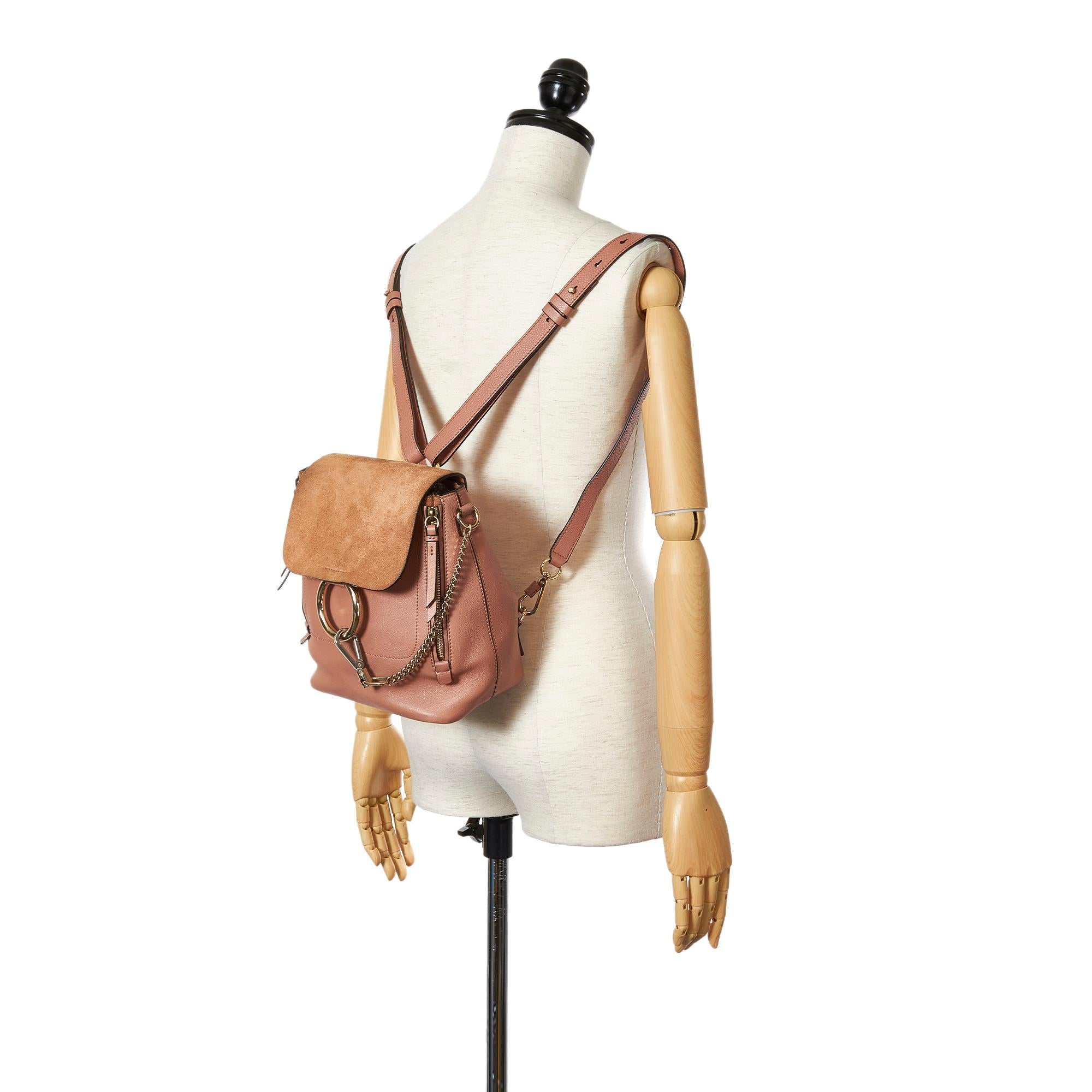 Chloe Faye Leather Backpack (SHG-24674)