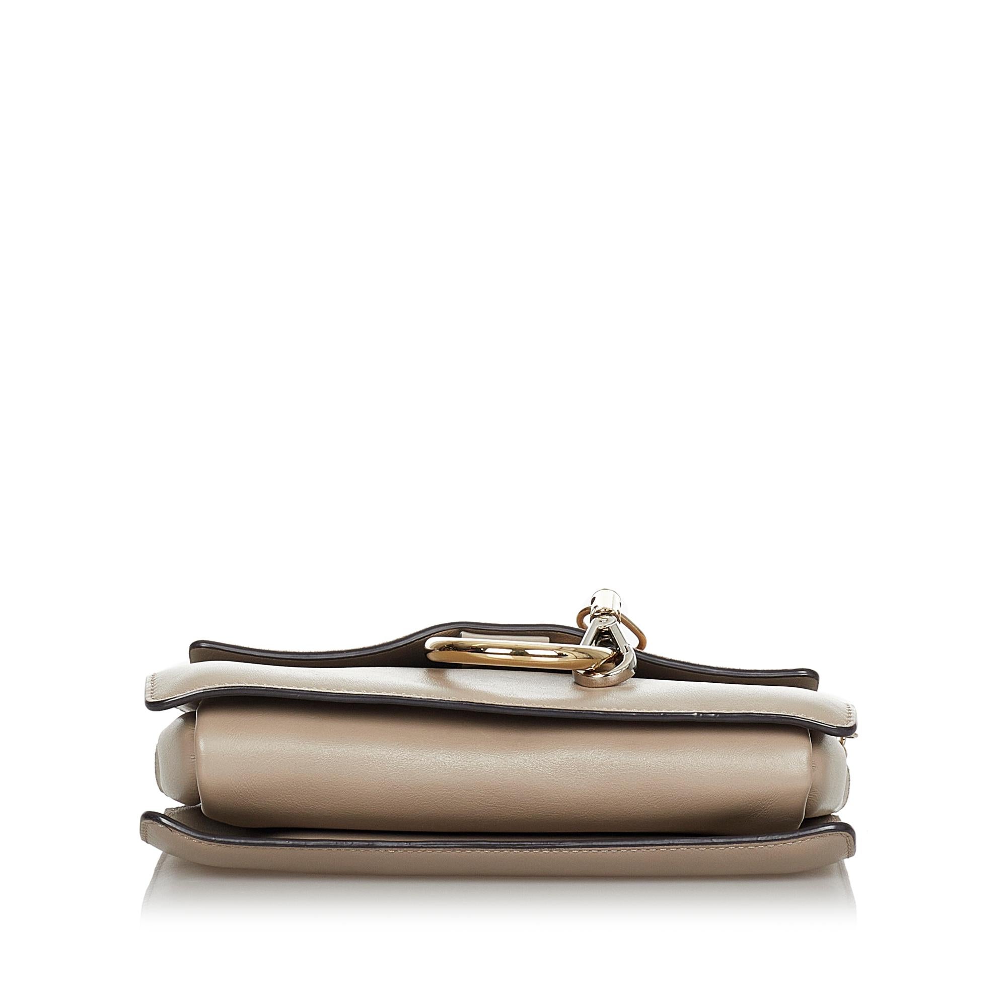 Chloe Faye Leather Crossbody Bag (SHG-24211)