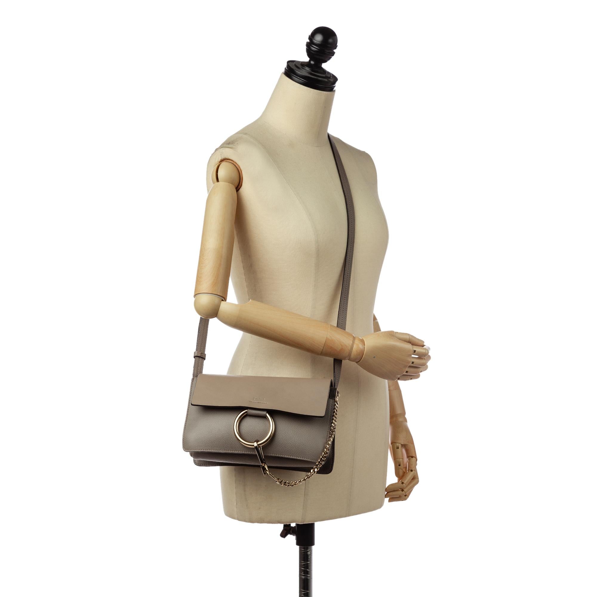 Chloe Faye Leather Crossbody Bag (SHG-31425)