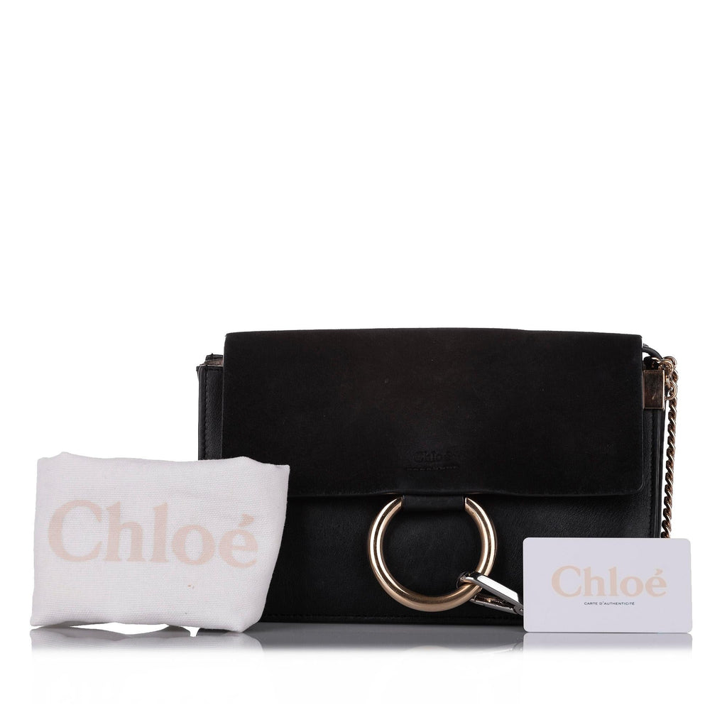 Chloe Faye Leather Crossbody Bag (SHG-31723)