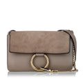 Chloe Faye Leather Crossbody Bag (SHG-33794)