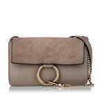 Chloe Faye Leather Crossbody Bag (SHG-33794)