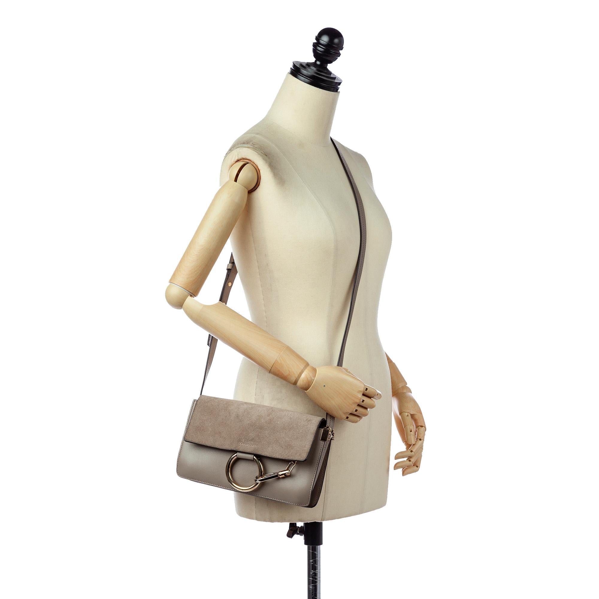 Chloe Faye Leather Crossbody Bag (SHG-33794)