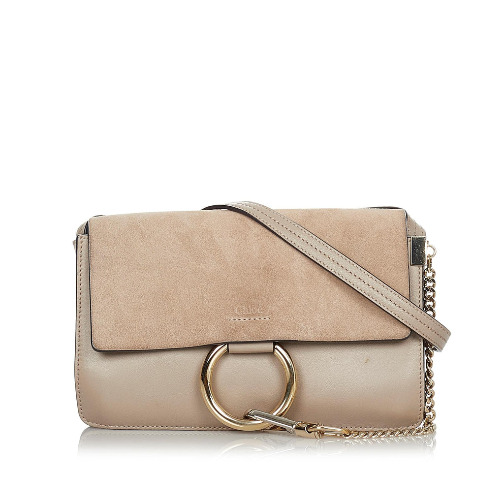 Chloe Faye Leather Crossbody Bag (SHG-34006)