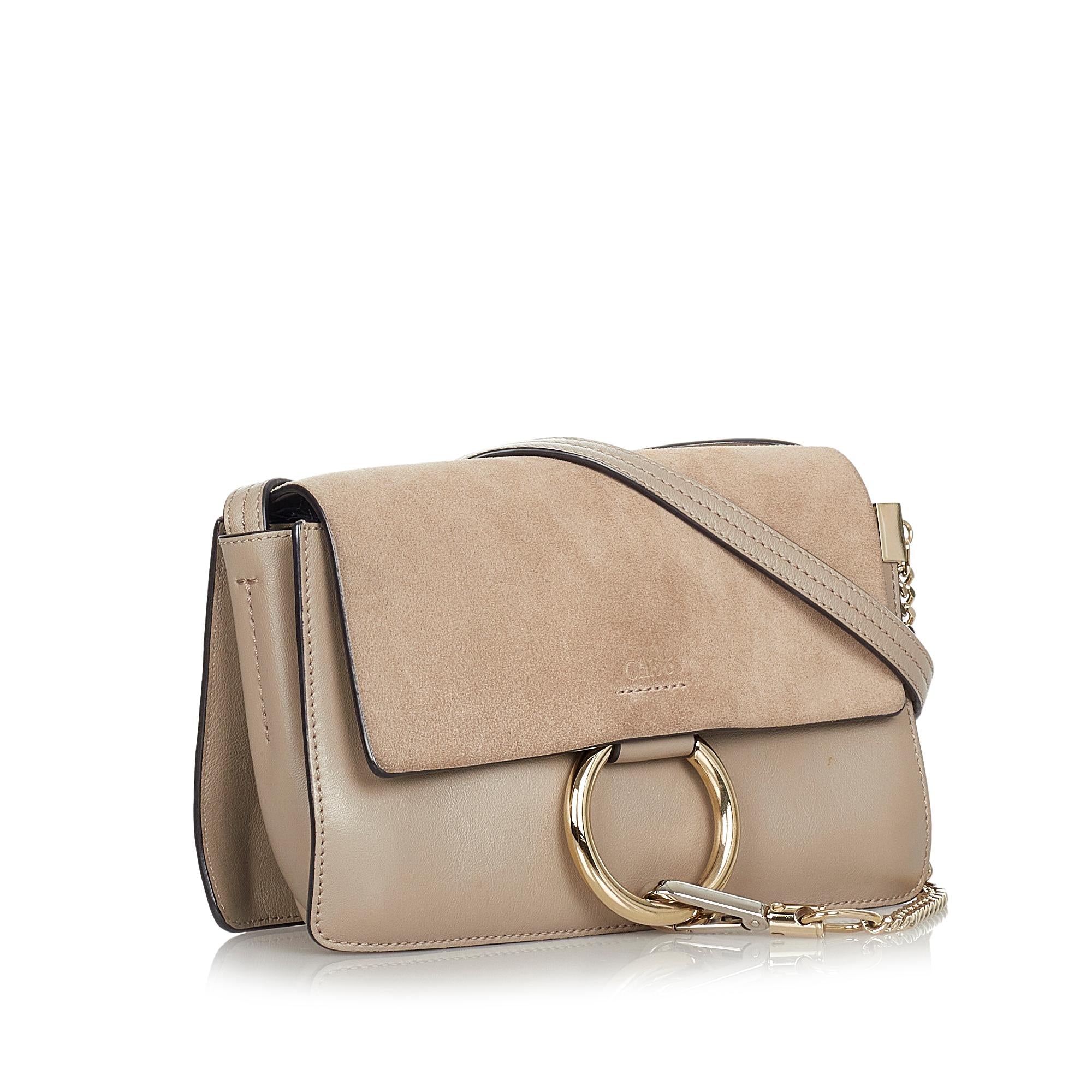 Chloe Faye Leather Crossbody Bag (SHG-34006)