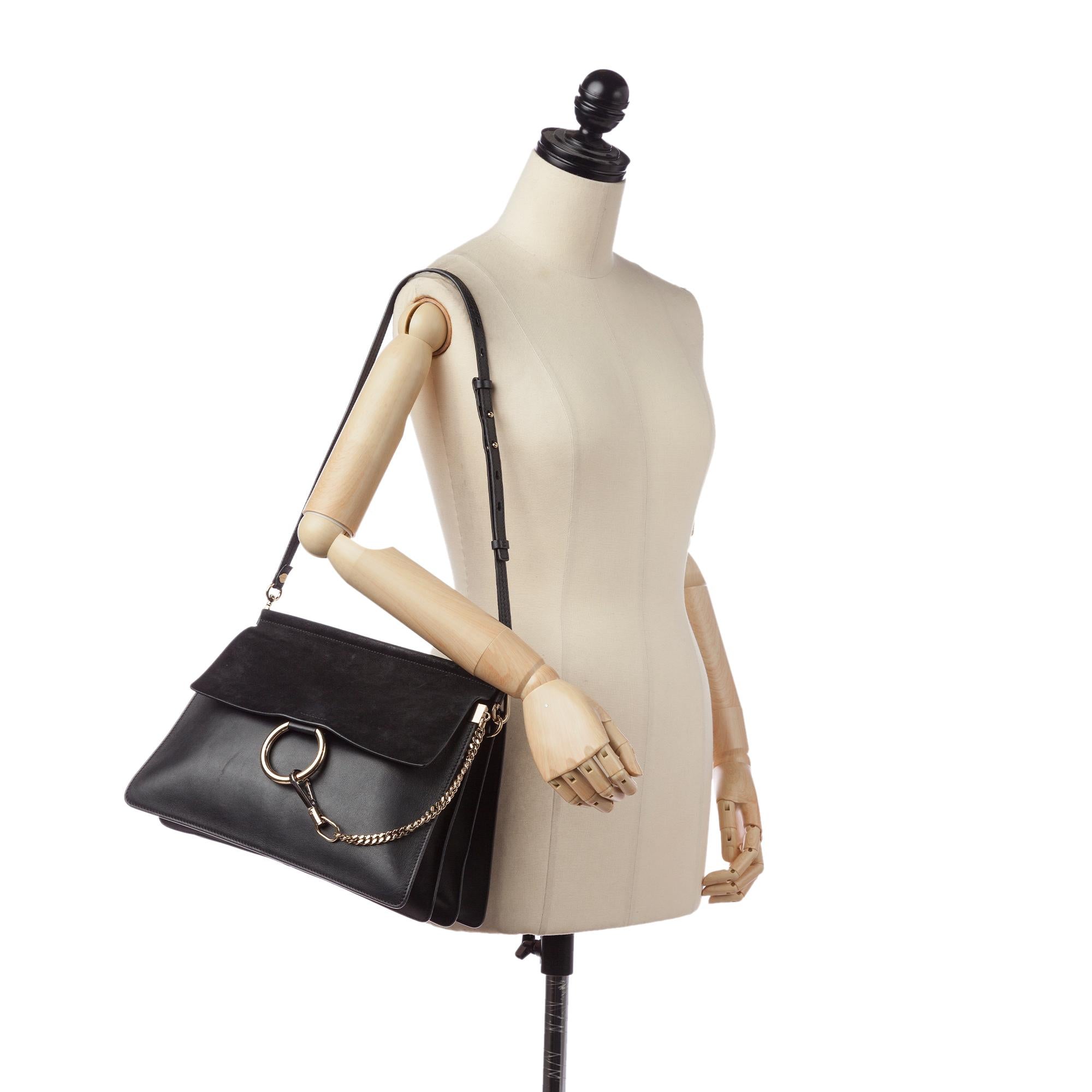 Chloe Faye Leather Shoulder Bag (SHG-31240)