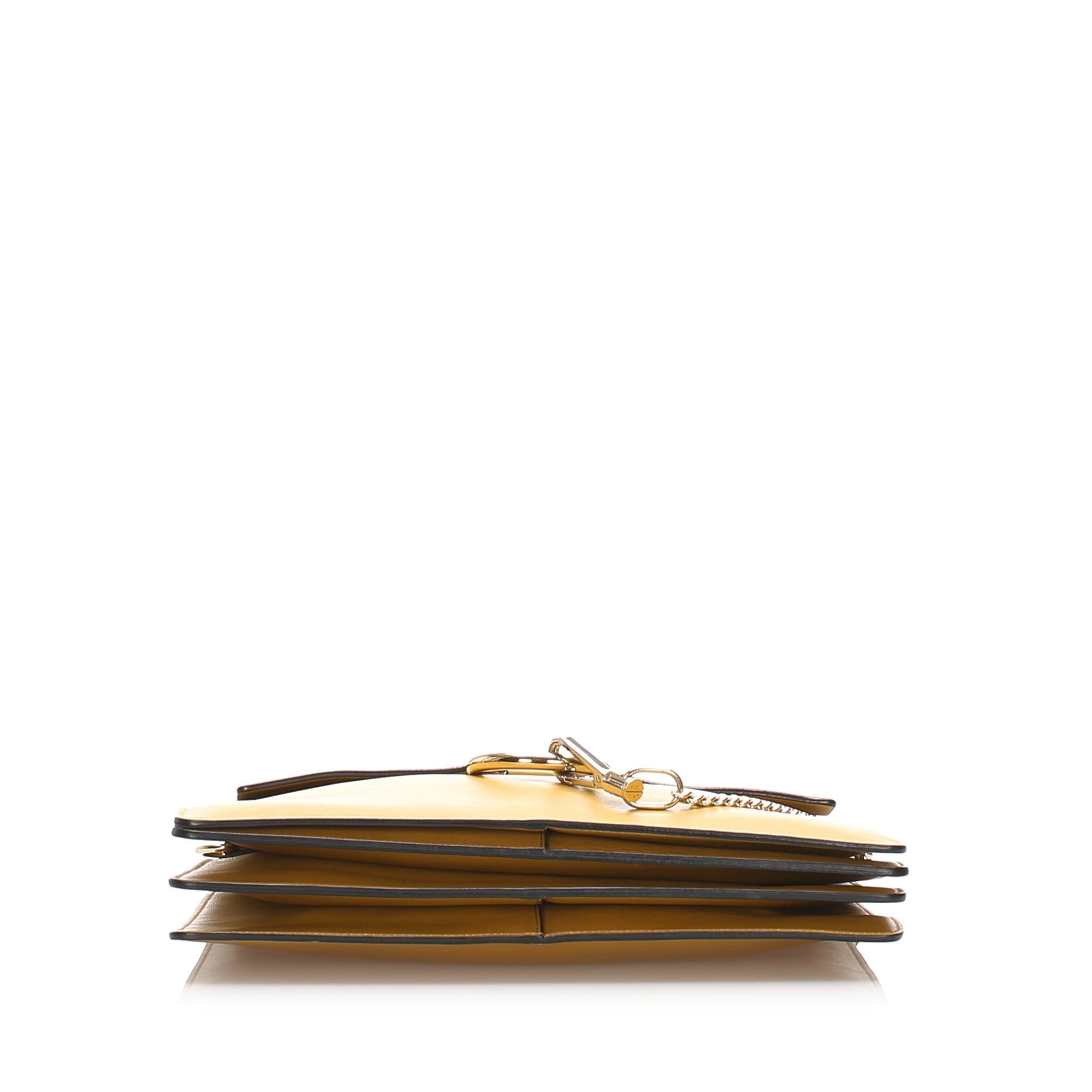 Chloe Faye Leather Shoulder Bag (SHG-ZzNzgV)