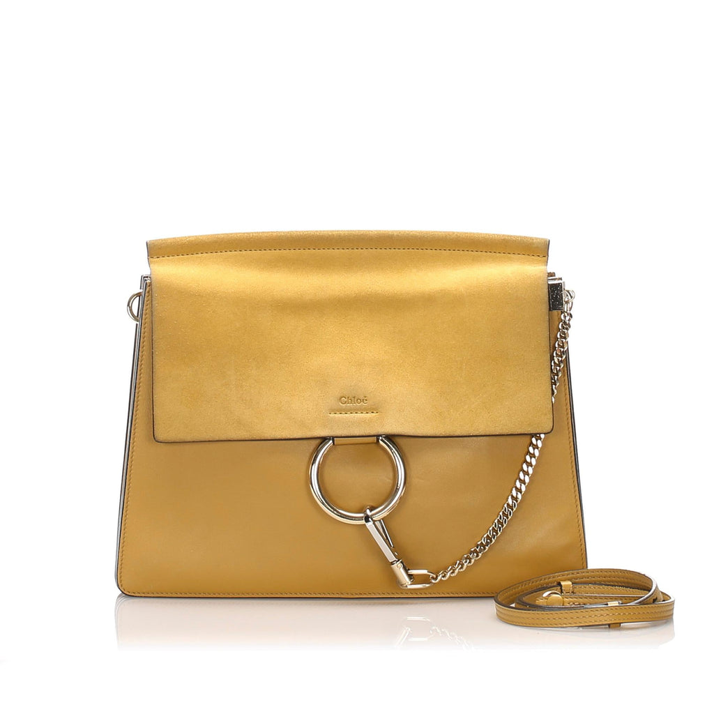 Chloe Faye Leather Shoulder Bag (SHG-ZzNzgV)