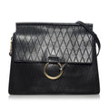 Chloe Faye Quilted Leather Shoulder Bag (SHG-33784)