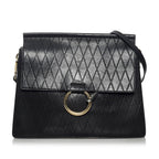 Chloe Faye Quilted Leather Shoulder Bag (SHG-33784)