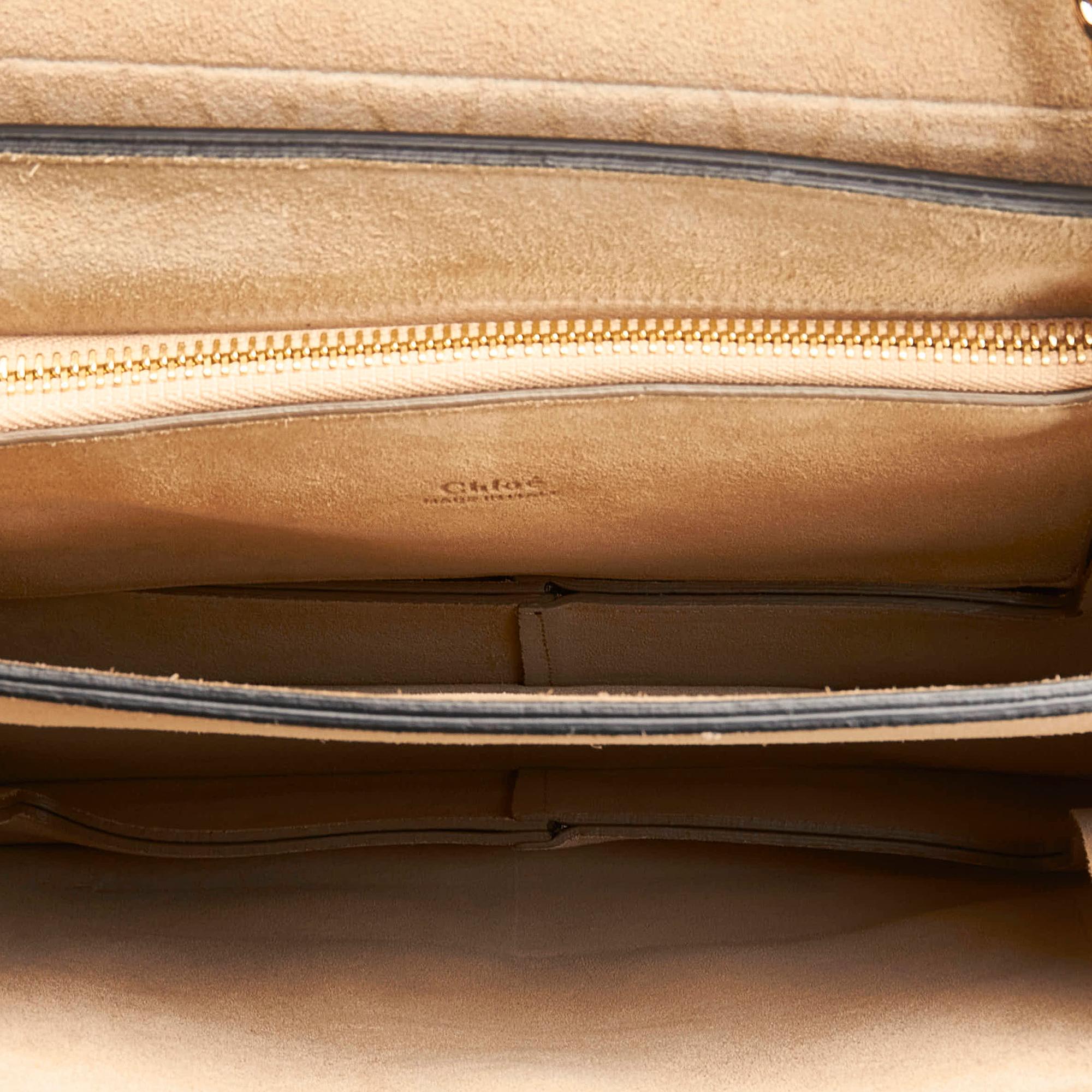 Chloe Faye Quilted Leather Shoulder Bag (SHG-33784)