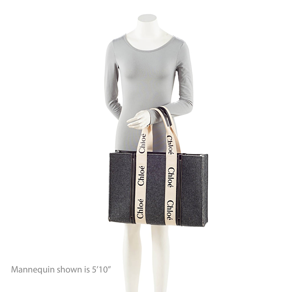 Chloe Felt Woody Large Tote