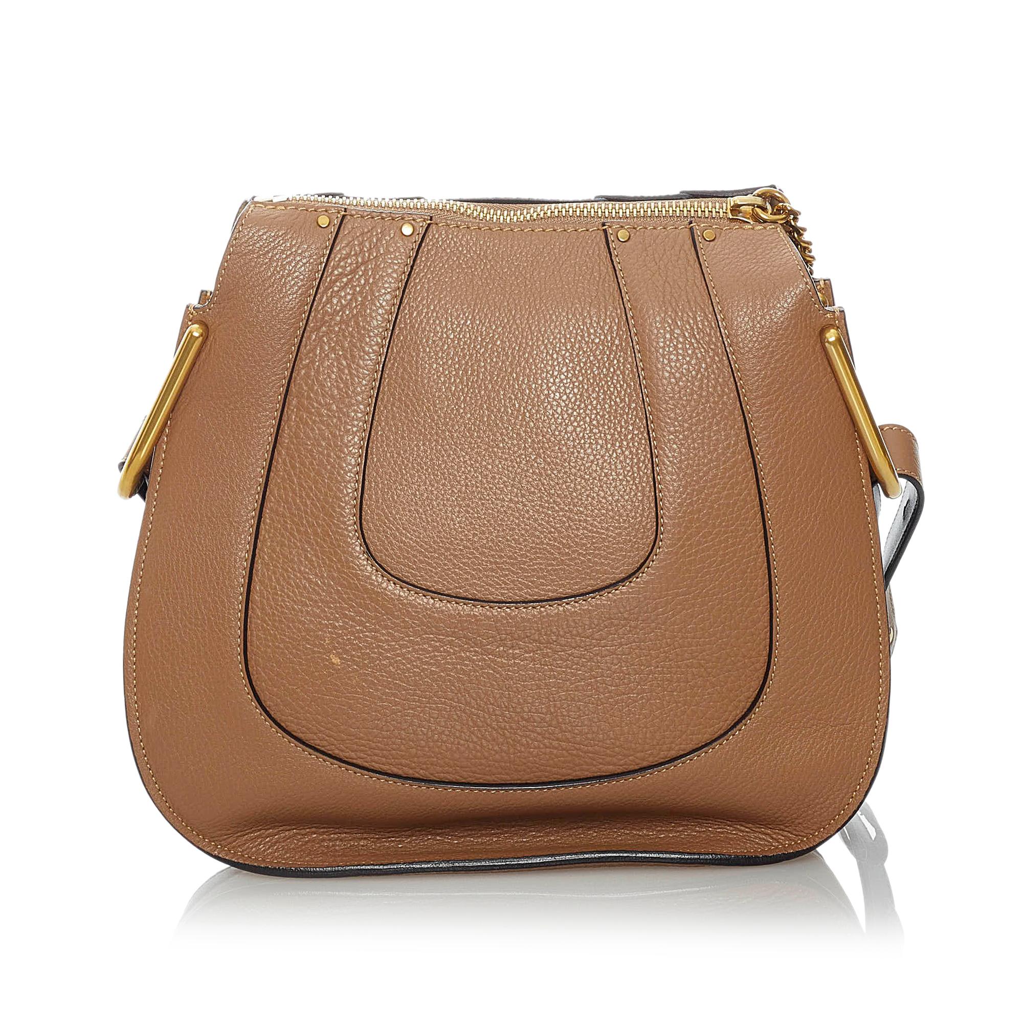 Chloe Hayley Leather Crossbody Bag (SHG-29777)