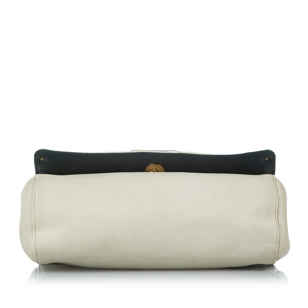 Chloe June Bow Flap Leather Shoulder Bag (SHG-37375)