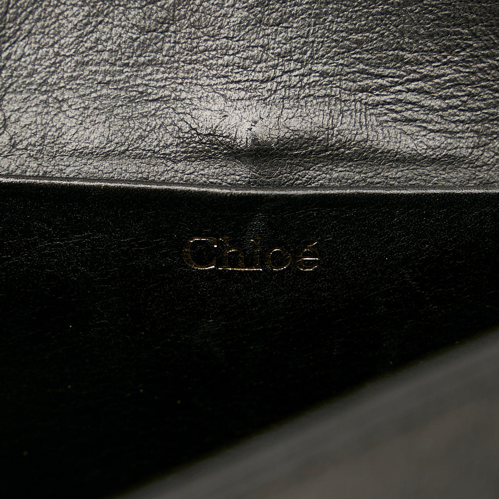 Chloe June Bow Flap Shoulder Bag (SHG-26643)