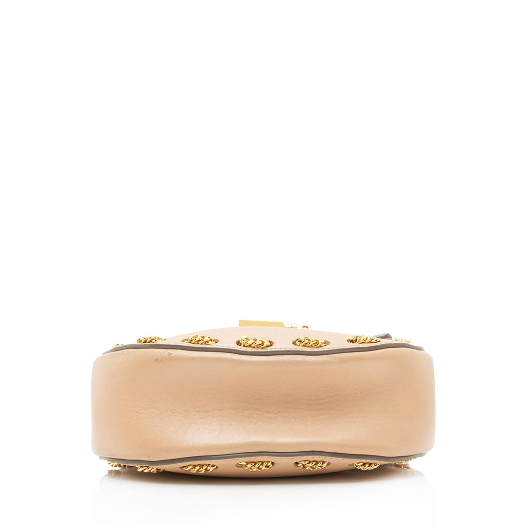 Chloe Lambskin Drew Chain Embellished Mini Shoulder Bag (SHF-23119)