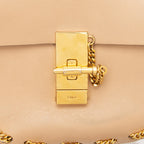 Chloe Lambskin Drew Chain Embellished Mini Shoulder Bag (SHF-23119)