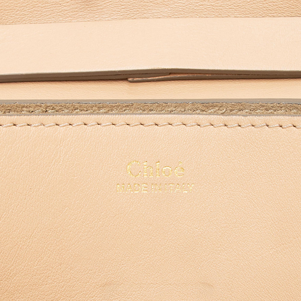 Chloe Lambskin Drew Chain Embellished Mini Shoulder Bag (SHF-23119)