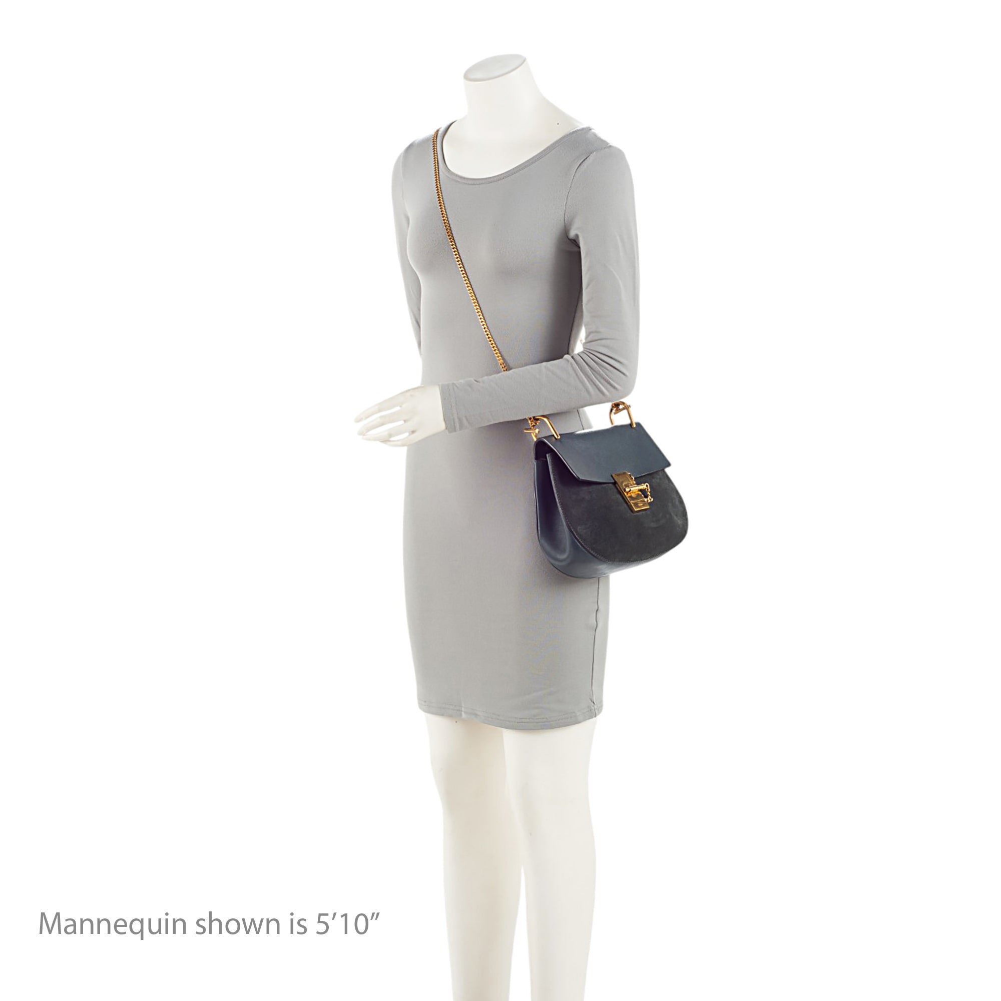 Chloe Lambskin Suede Drew Small Shoulder Bag
