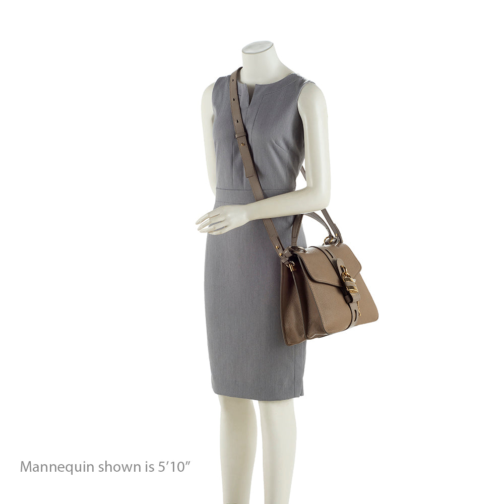 Chloe Leather Aby Day Medium Shoulder Bag (SHF-19455)