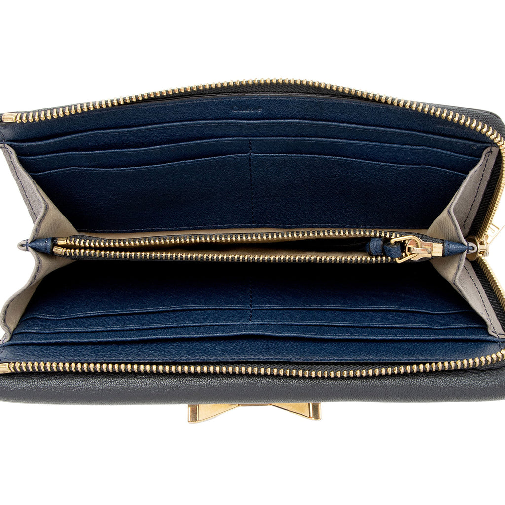 Chloe Leather Bobbi Continental Wallet (SHF-ExiQZ3)