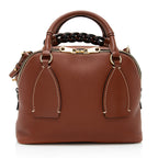 Chloe Leather Daria Medium Satchel (SHF-19937)
