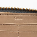 Chloe Leather Drew Long Wallet (SHF-sVFRNT)