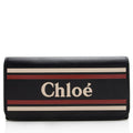 Chloe Leather Logo Vick Flap Wallet (SHF-22550)