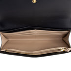 Chloe Leather Logo Vick Flap Wallet (SHF-22550)