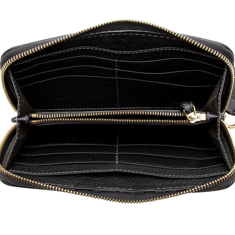 Chloe Leather Marcie Long Zip Wallet (SHF-18964)
