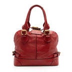 Chloe Leather Paddington Dome Satchel (SHF-cx83UC)