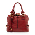 Chloe Leather Paddington Dome Satchel (SHF-cx83UC)
