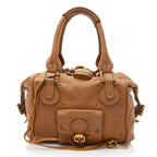 Chloe Leather Paddington Front Pocket Satchel (SHF-8K8YZv)