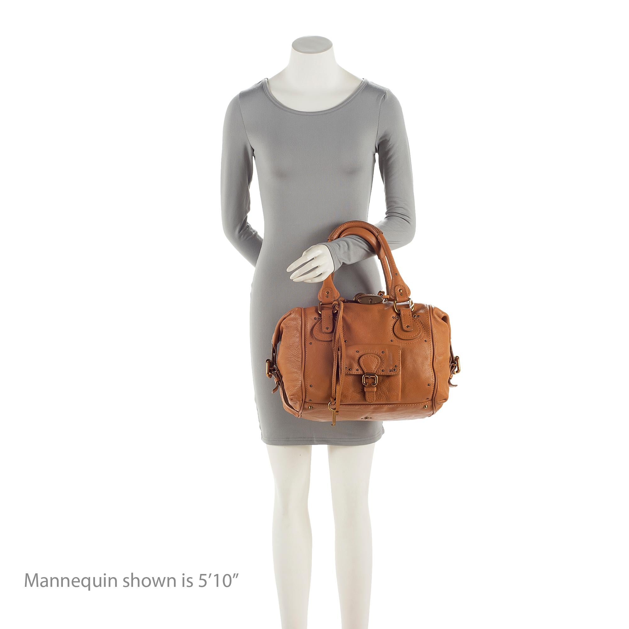 Chloe Leather Paddington Front Pocket Satchel (SHF-8K8YZv)