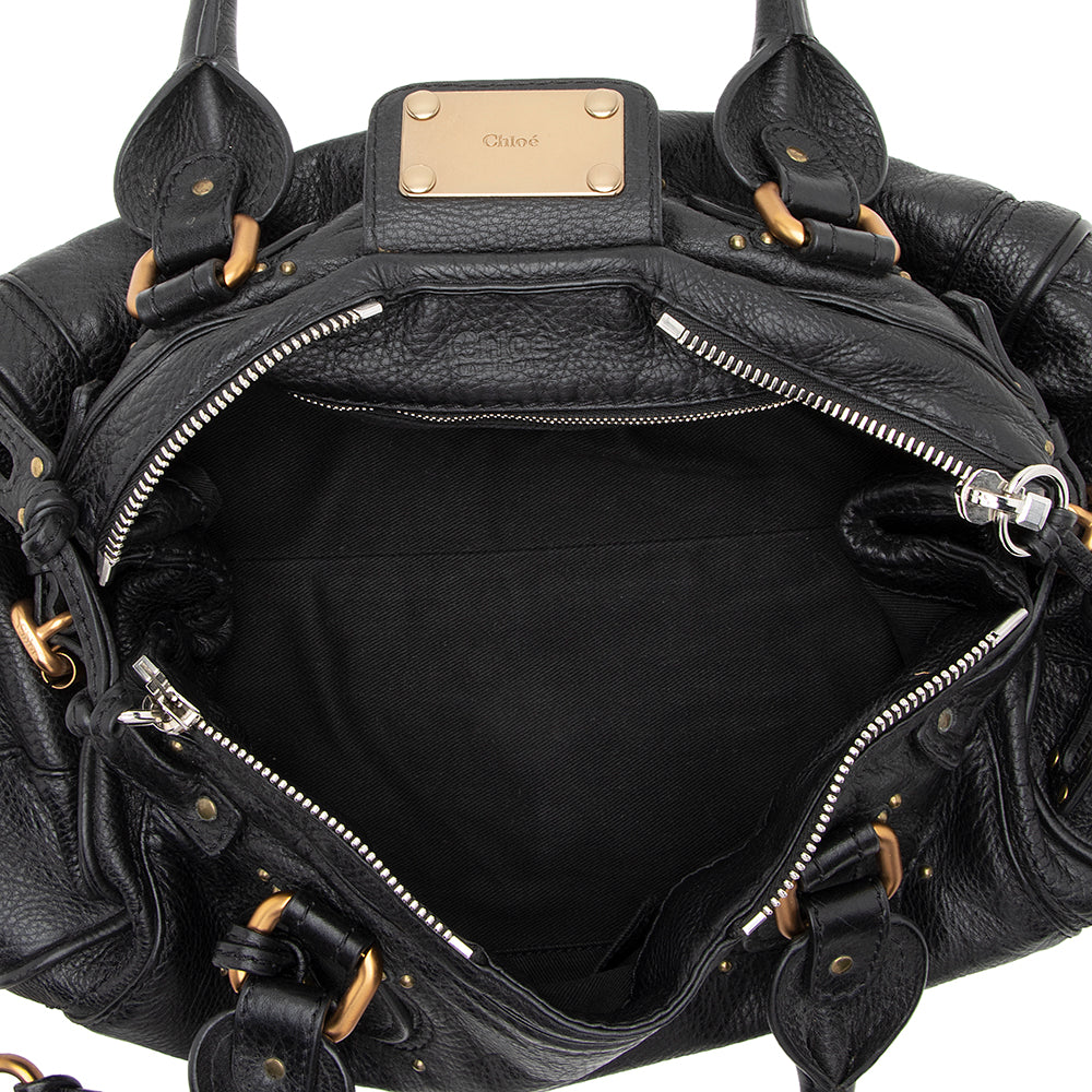 Chloe Leather Paddington Medium Satchel (SHF-19174)