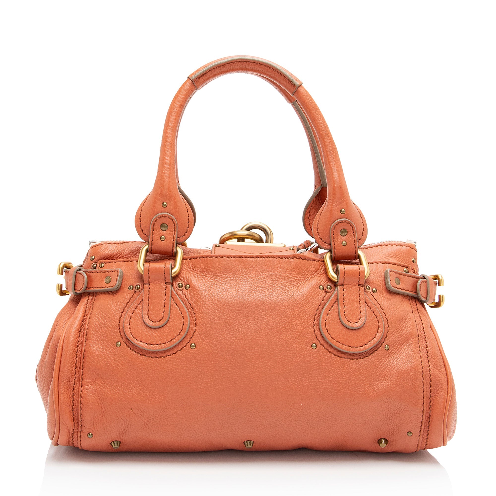 Chloe Leather Paddington Medium Satchel (SHF-q60NaG)