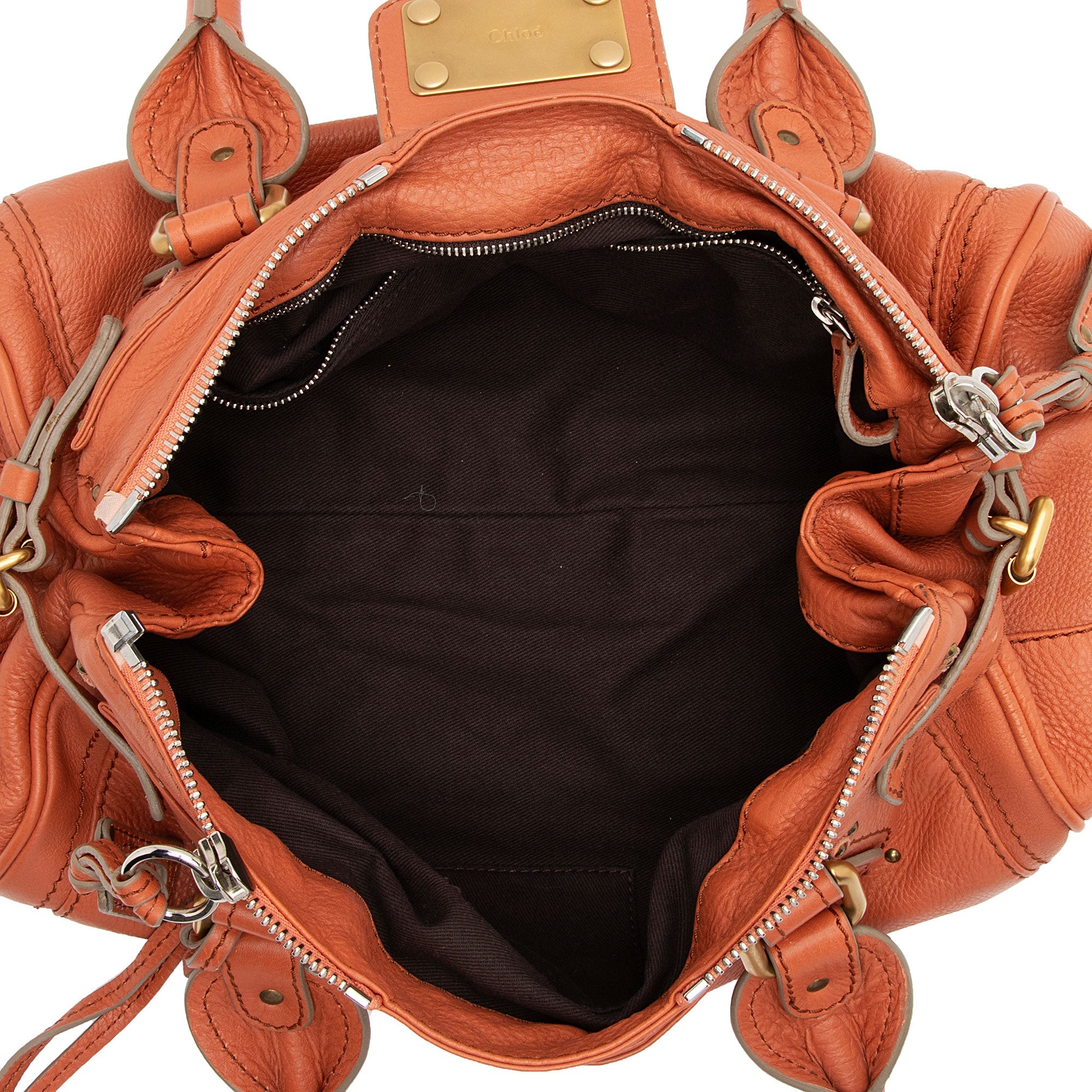 Chloe Leather Paddington Medium Satchel (SHF-q60NaG)