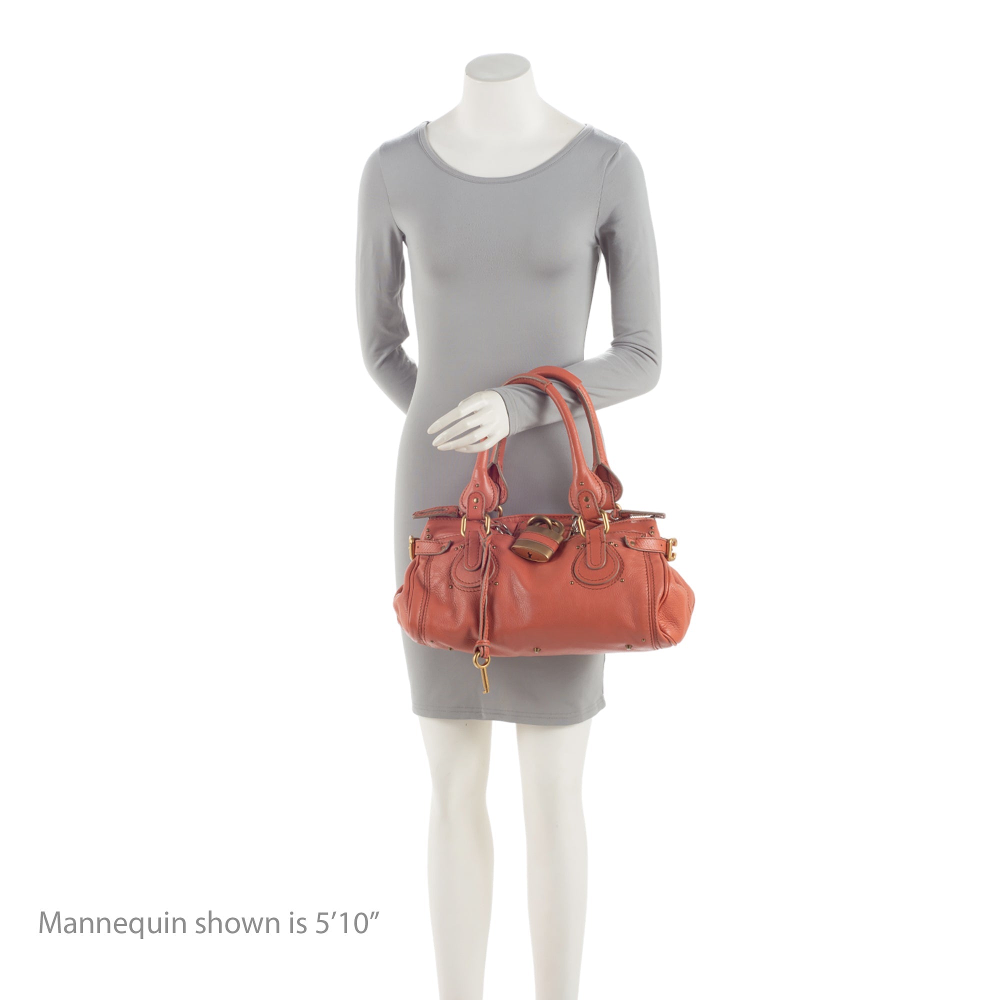 Chloe Leather Paddington Medium Satchel (SHF-q60NaG)