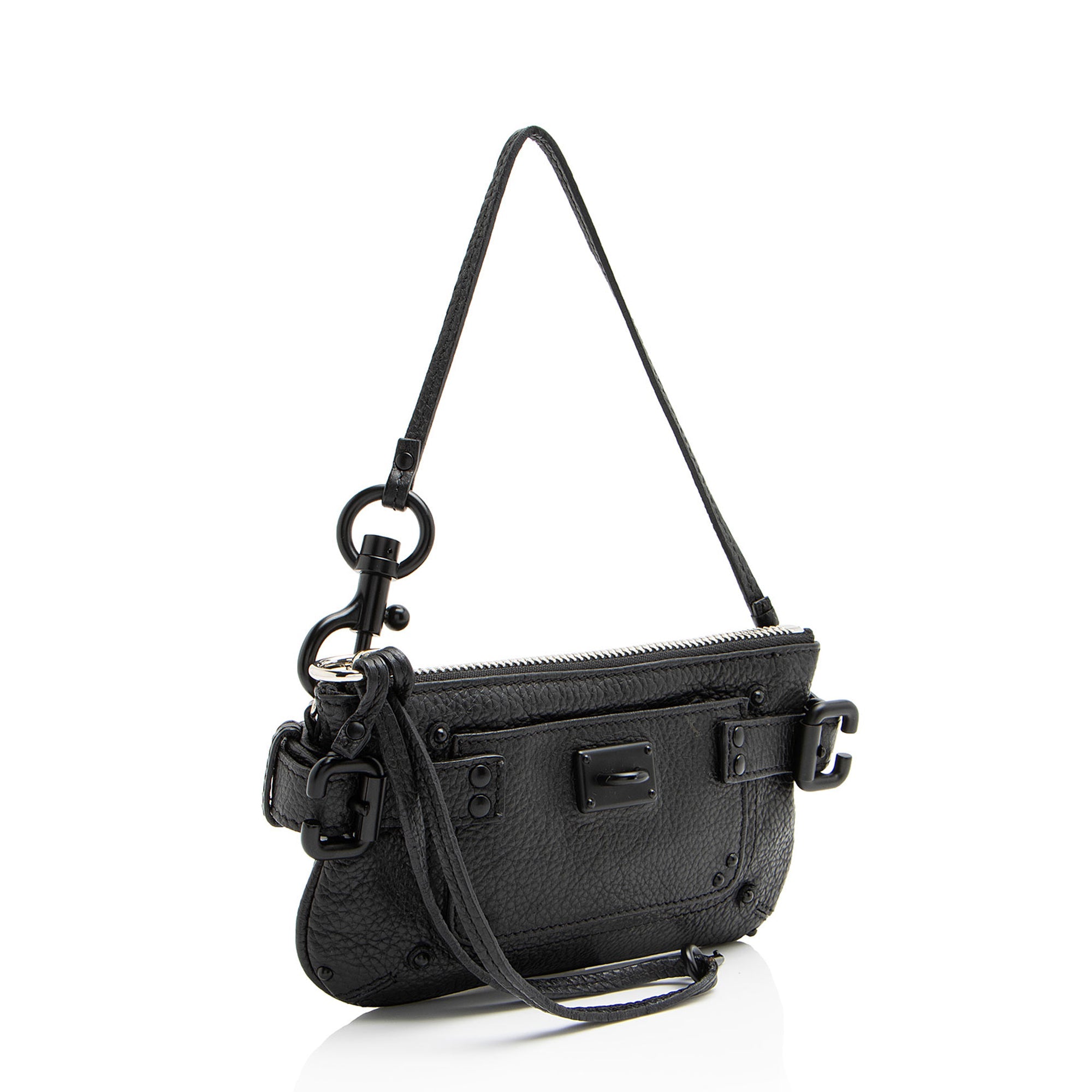 Chloe Leather Paddington Mini Clutch (SHF-OZoAbM)