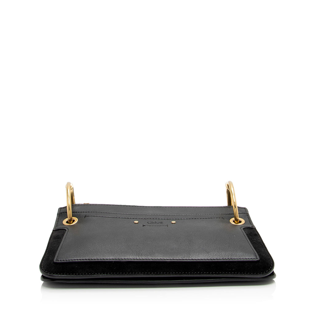 Chloe Leather Suede Roy Mini Shoulder Bag (SHF-UKfJFP)