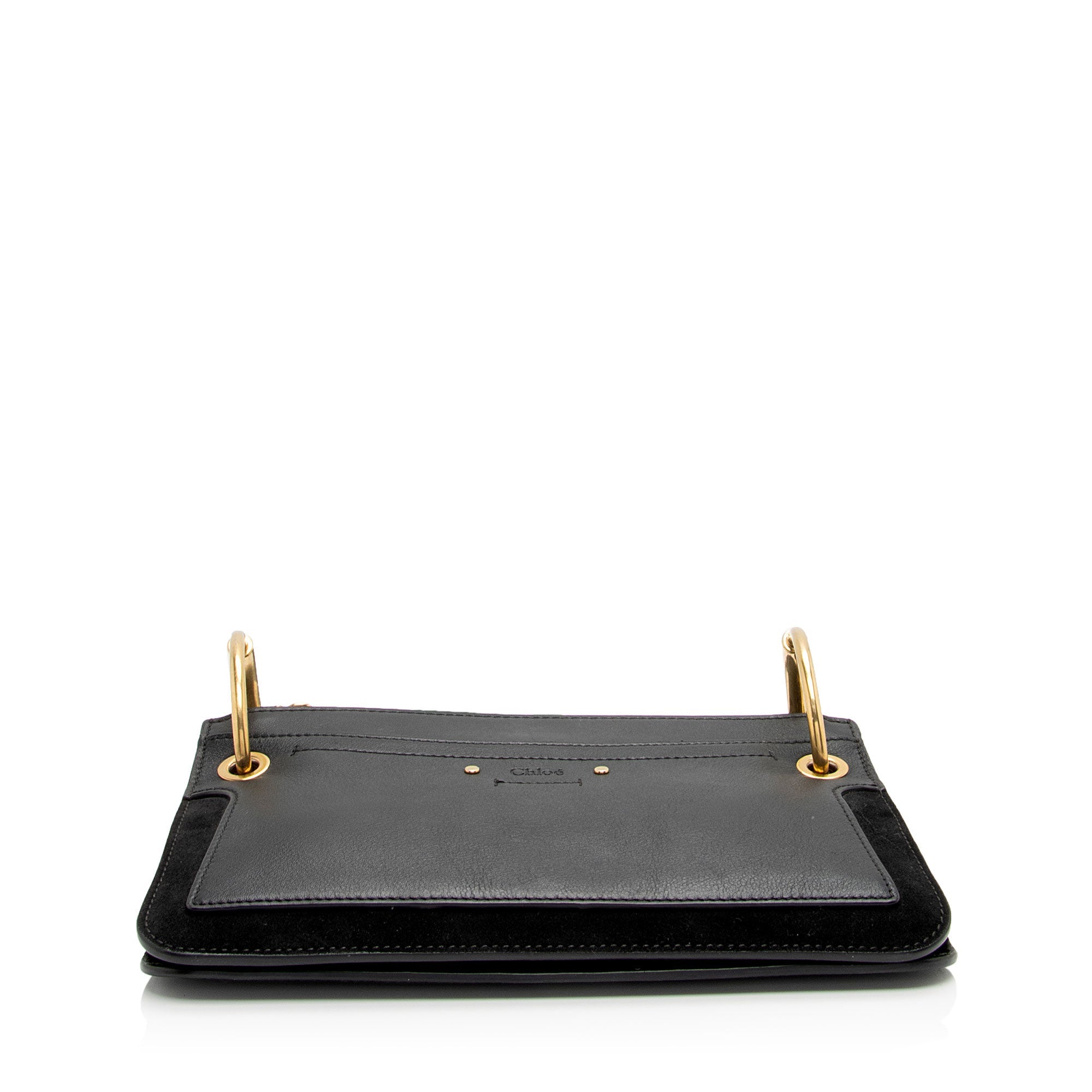 Chloe Leather Suede Roy Mini Shoulder Bag (SHF-UKfJFP)