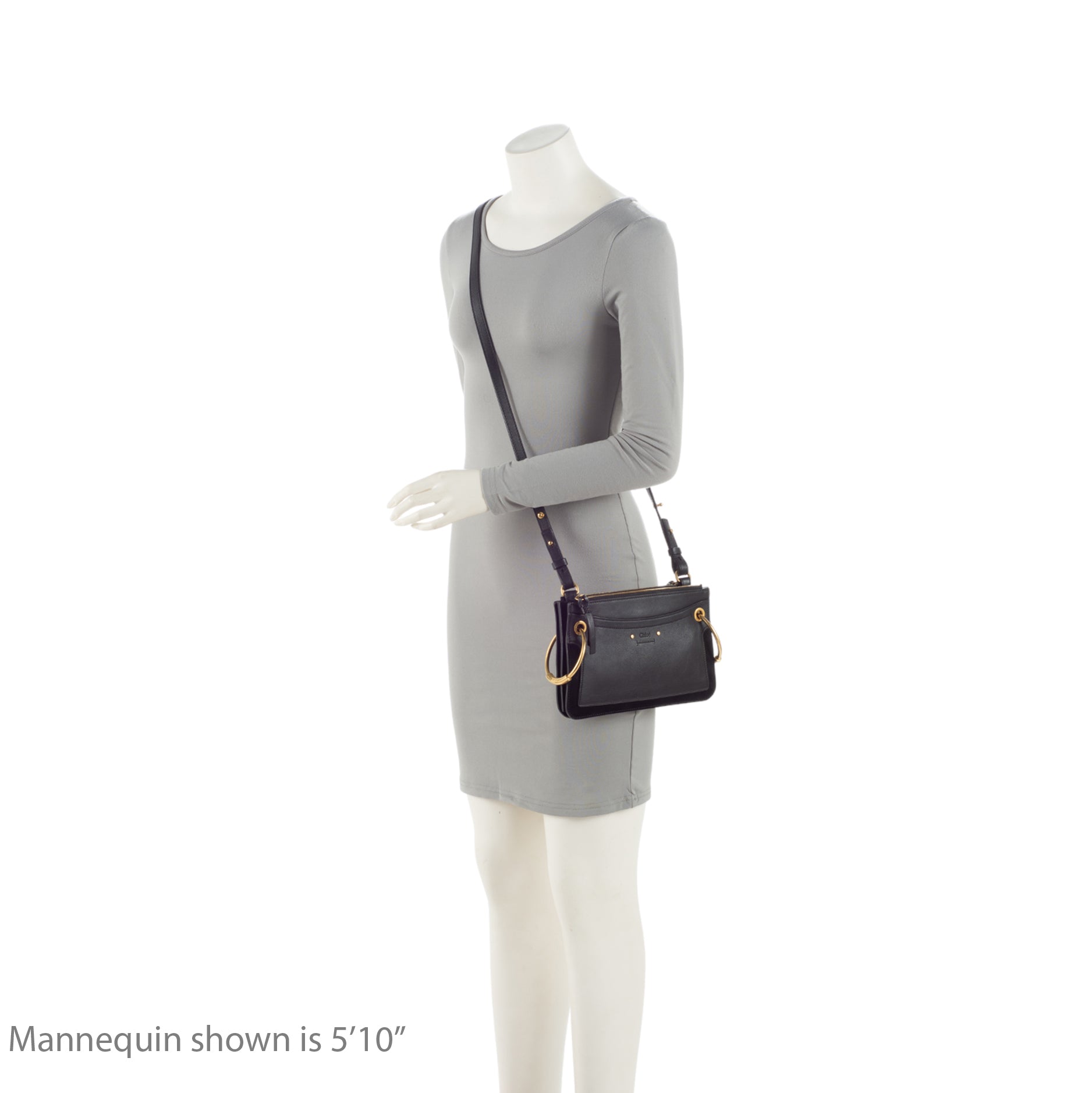 Chloe Leather Suede Roy Mini Shoulder Bag (SHF-UKfJFP)