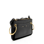 Chloe Leather Suede Roy Mini Shoulder Bag (SHF-UKfJFP)