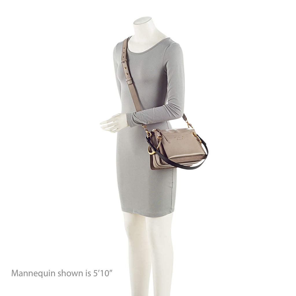 Chloe Leather Suede Roy Small Shoulder Bag