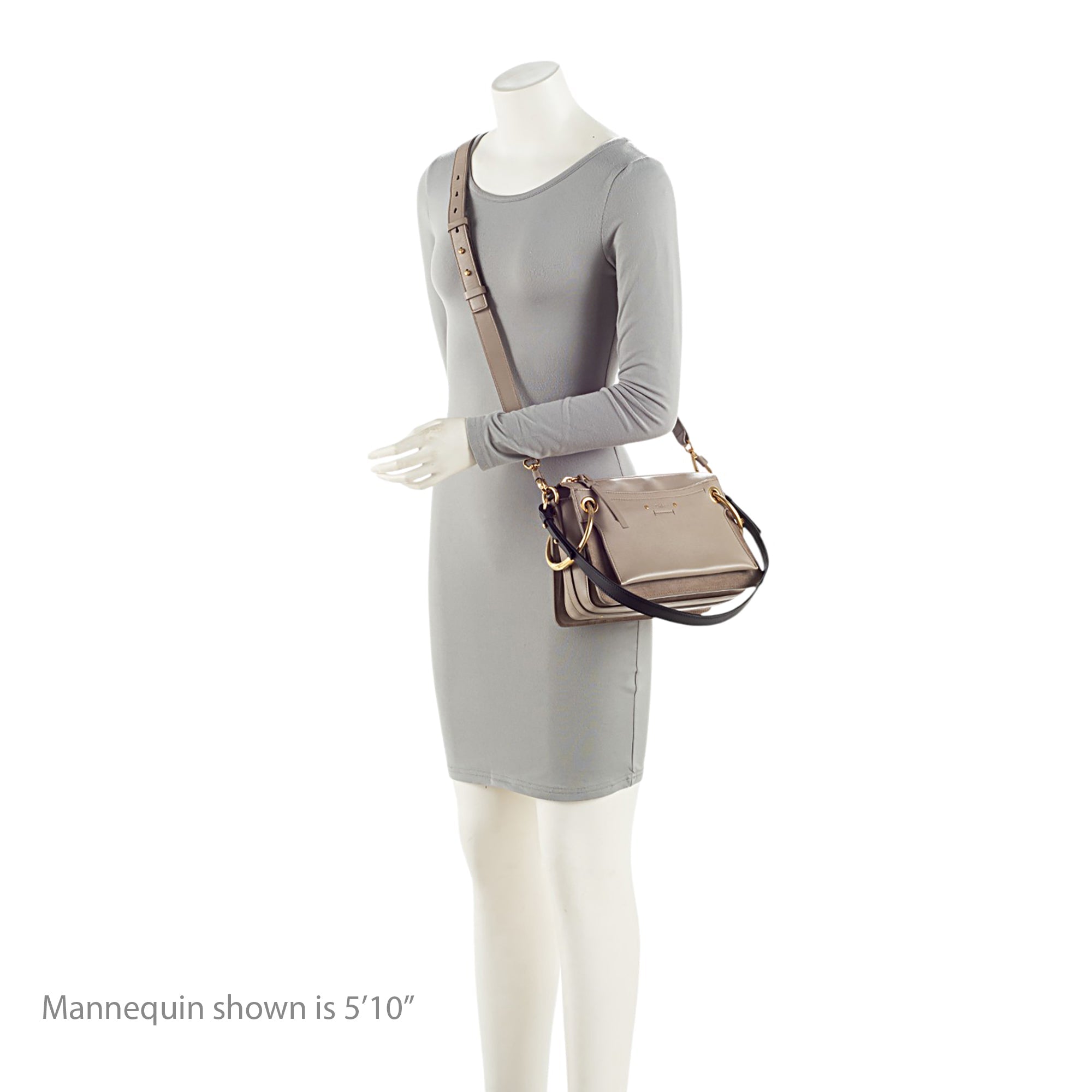 Chloe Leather Suede Roy Small Shoulder Bag