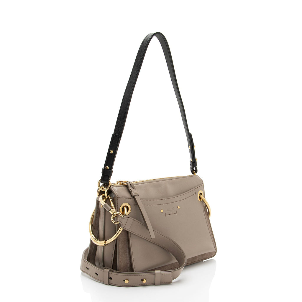 Chloe Leather Suede Roy Small Shoulder Bag